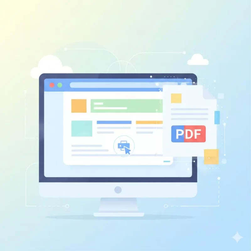 WebサイトをPDF保存する方法|Chrome簡単手順
